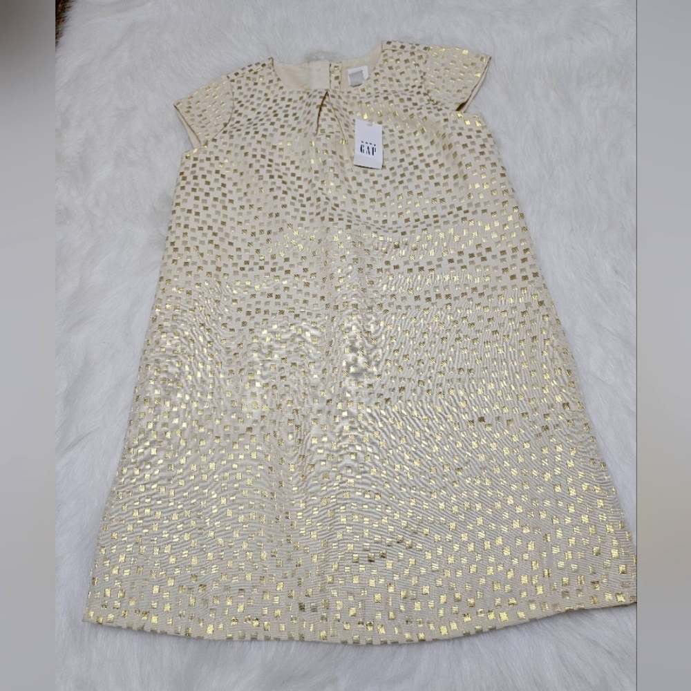 NWT Baby Gap Toddler Girls 5t Metallic Jacquard Dress